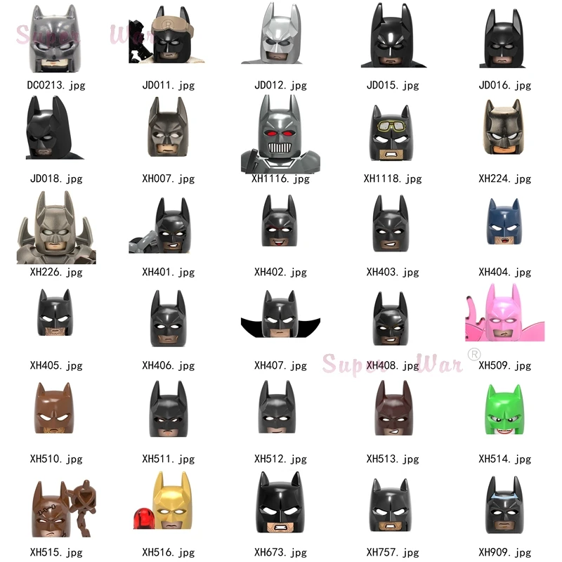 Одиночные фигурки аксессуары для головы строительные блоки игрушки детей серия