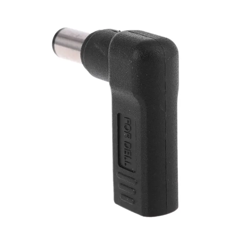 

90 Degree USB-C Type-C Female to 7.4x5.0mm DC Male Plug Adapter for DELL Laptop K3KB