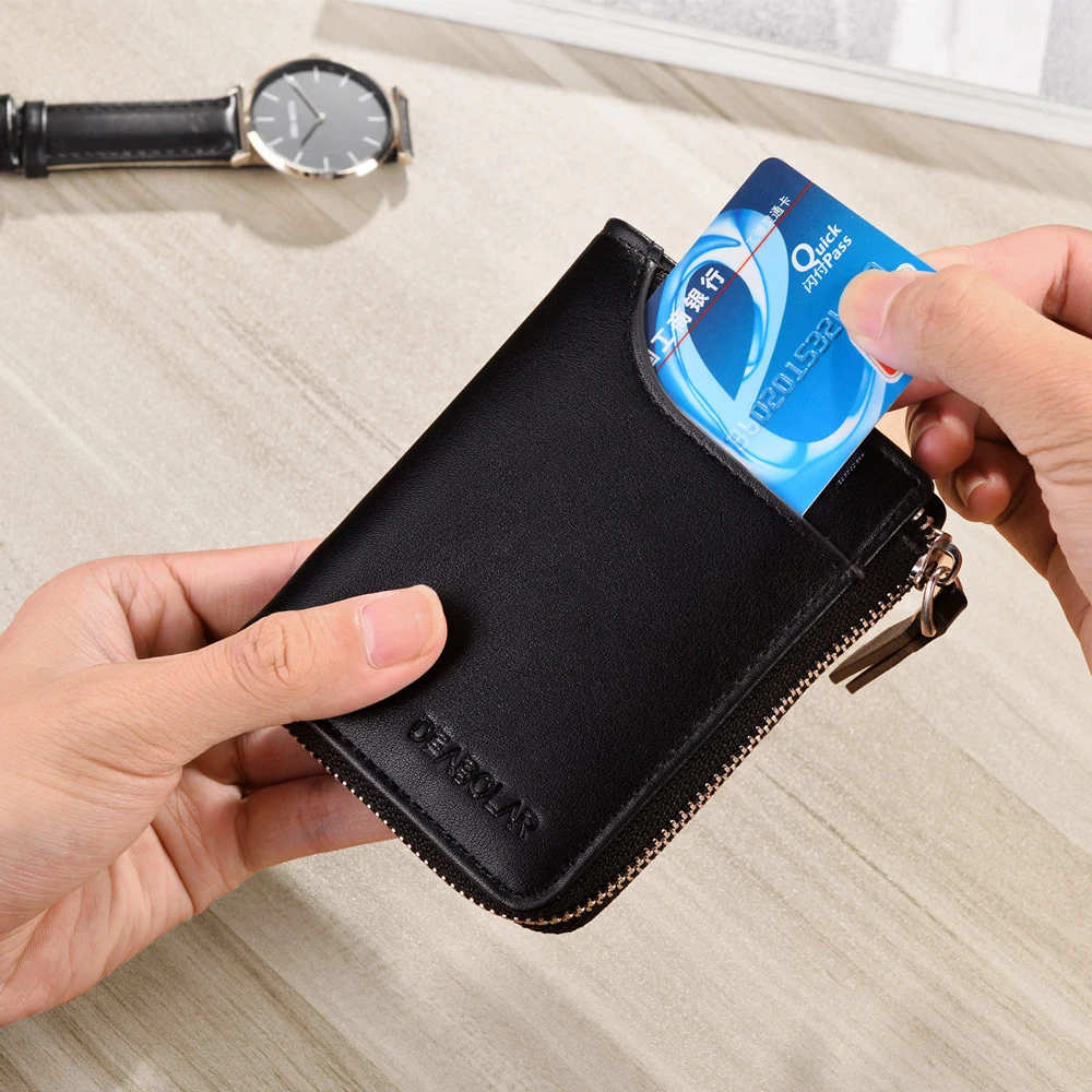 Модный мужской кошелек короткий абзац многофункциональный большой