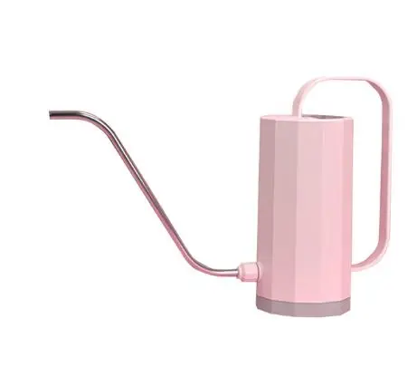 

1.2L Watering Can Gardening Tools Plastic Potted Plant Sprinkler Long Mouth Cylindrical Flower Kettle Handy Garden Supplies
