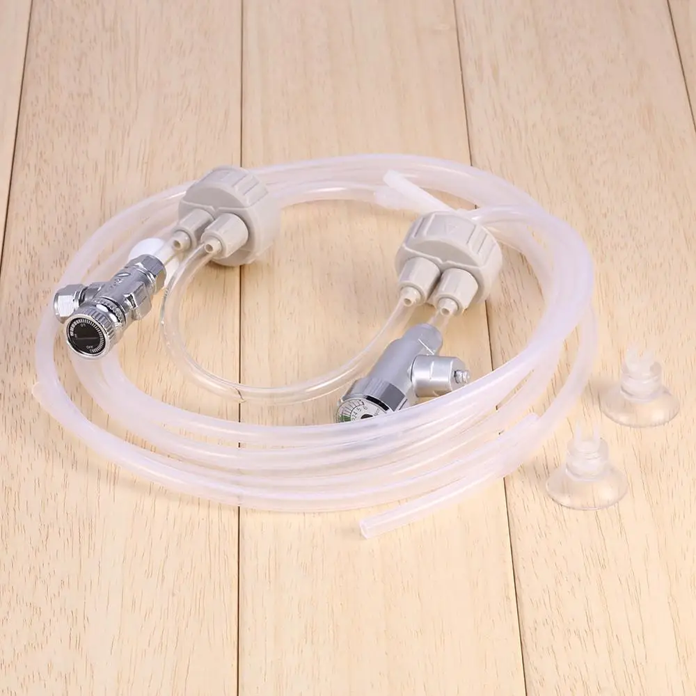 1 компл. Белый DIY аквариум посажен CO2 системы Pro трубка клапан Guage бутылка комплект манометр генератор