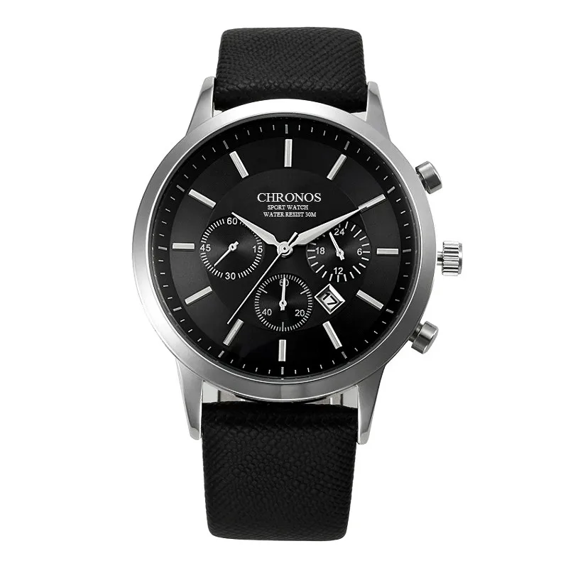 

Manner Casual Sport Business Armbanduhr Mode Leder Military Quarz Uhr fur Mannliche Kleid Analog Uhr mit Datum