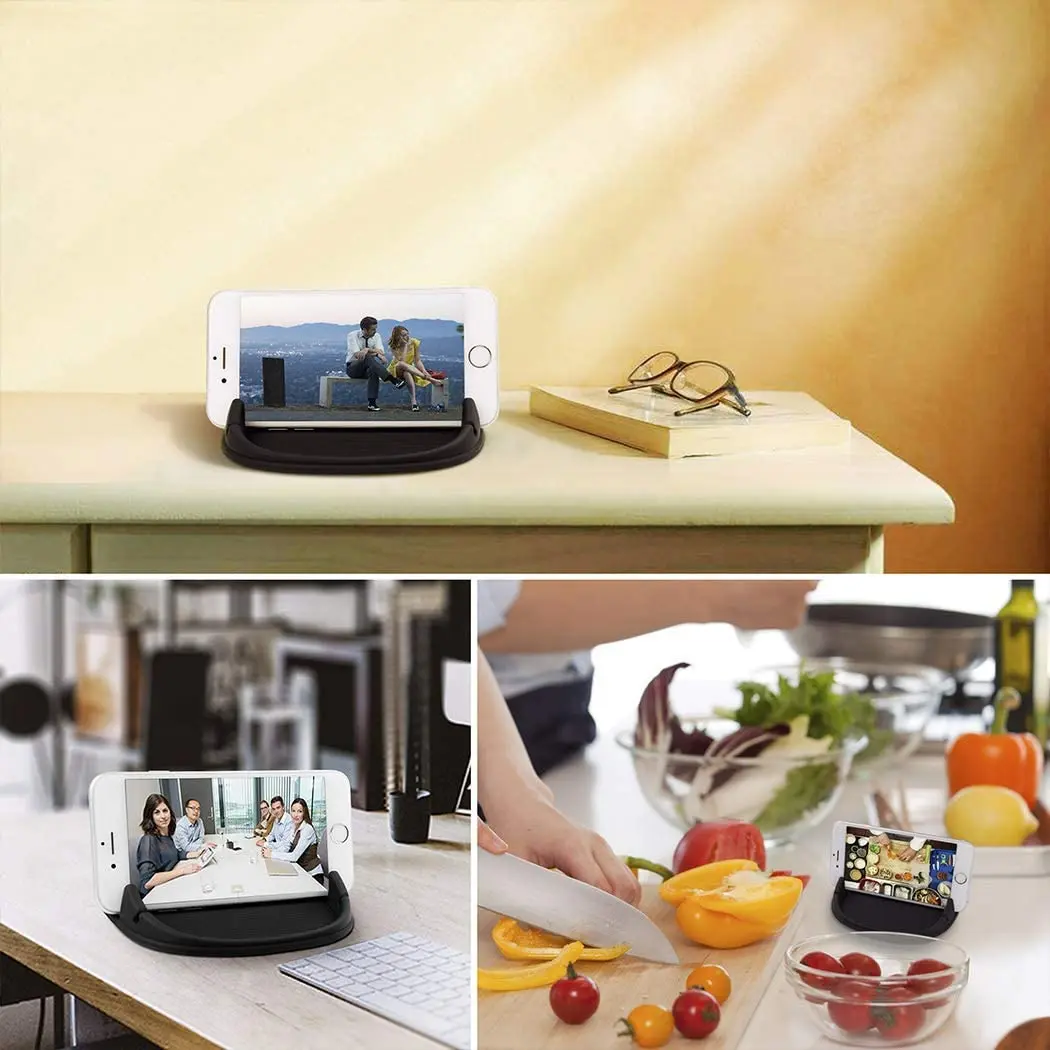 car phone holder car phone mount silicone car pad mat for dashboards slip free desk phone stand compatible with iphone free global shipping