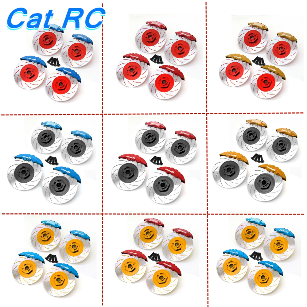 

Sakura D5 Металлические тормозные диски с суппортами для 1/10 RC Crawler Car 3 Racing Sakura D5 D5S 4 шт.