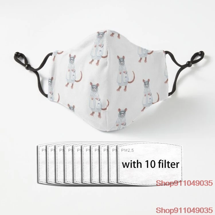

Lab Rat New Cotton Mouth Mask Cute Face Mouth Mask Washable Reusable Mouth-muffle Windproof Women Men Mouth Masks