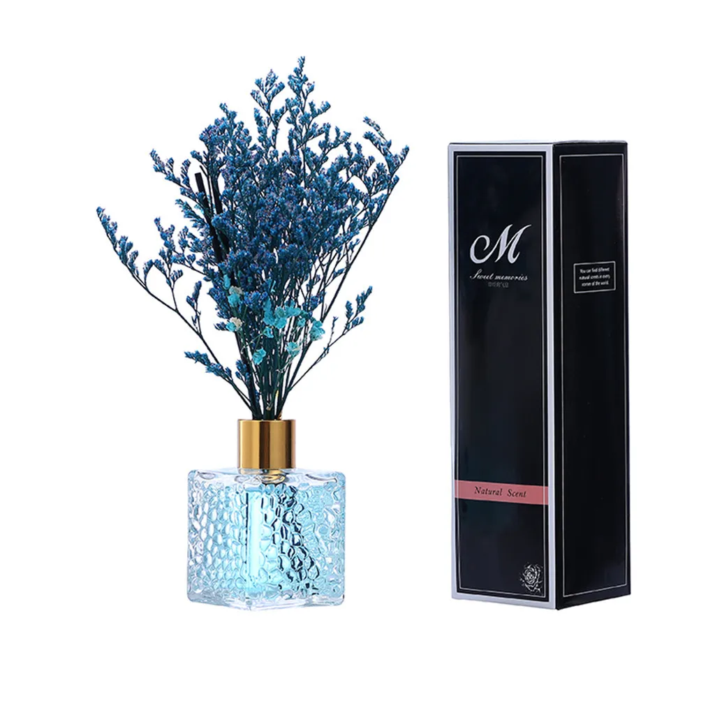 

80ml Home Fragrance Oil Rattan Reed Diffuser Room Perfume Aroma Essential With Natural Sticks Glass Bottle And Scented Oil 2021