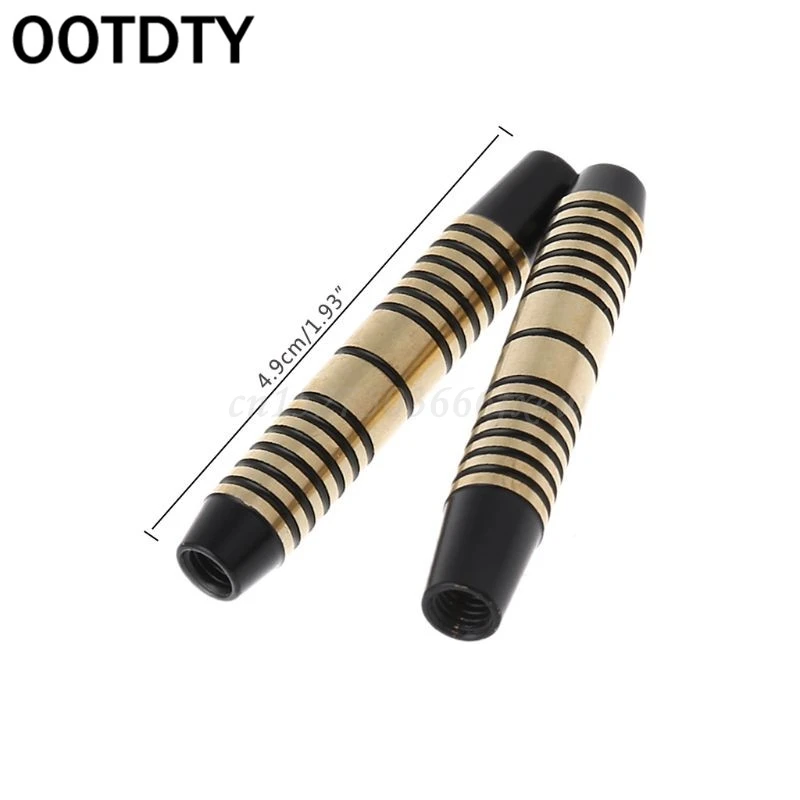 

3pcs Black Copper Dart Barrels For Soft/Steel Tip Dart 49mm 16g With 2BA Thread