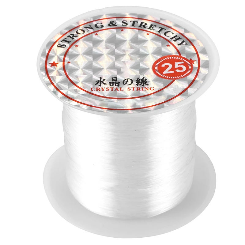 

41Lbs Capacity 0.5mm Diameter Clear Nylon Fishing Line Cord Spool