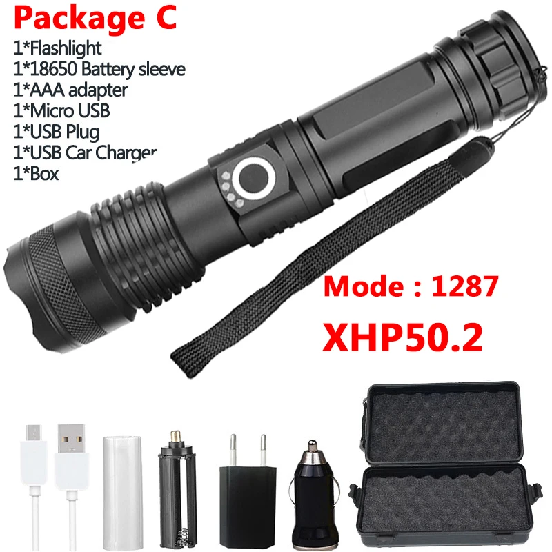 Litwod Z90 1909 XHP90 самый мощный светодиодный фонарик 26650 или 18650 аккумулятор и xhp70.2 тактический фонарик - Испускаемый цвет: Package C