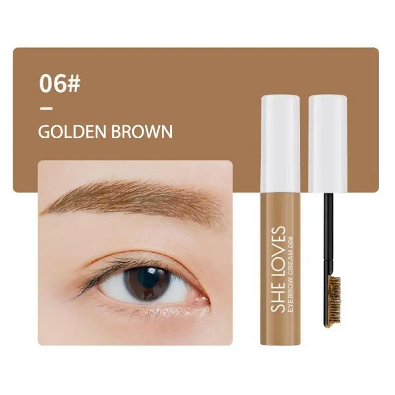 

6 Color Makeup Eyebrow Dye Gel Waterproof Shadow For Eye Brow Long Lasting Tint Shade Make Up Paint Pomade Cosmetic with brush
