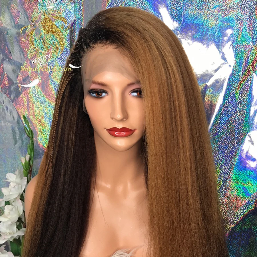 

Эффектом деграде (переход от темного к Блондинка Кудрявые прямые Синтетические волосы на кружеве парики из натуральных волос на кружевной ...