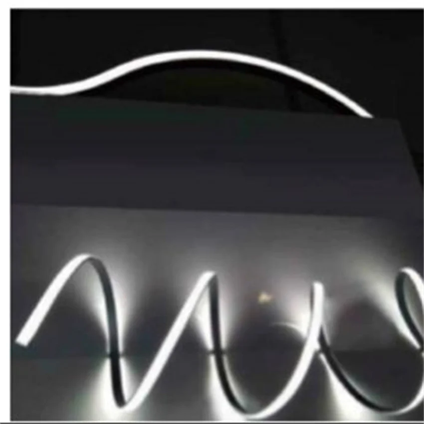 Free Shipping Flexible LED Channel with Milky White Cover Lens Bendable Aluminum Profile Housing Diffuser for Strip Tape Light | Лампы и
