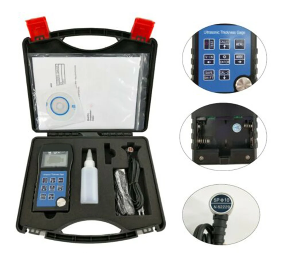 SW6 портативный цифровой ультразвуковой толщиномер 0 01 мм с USB интерфейсом