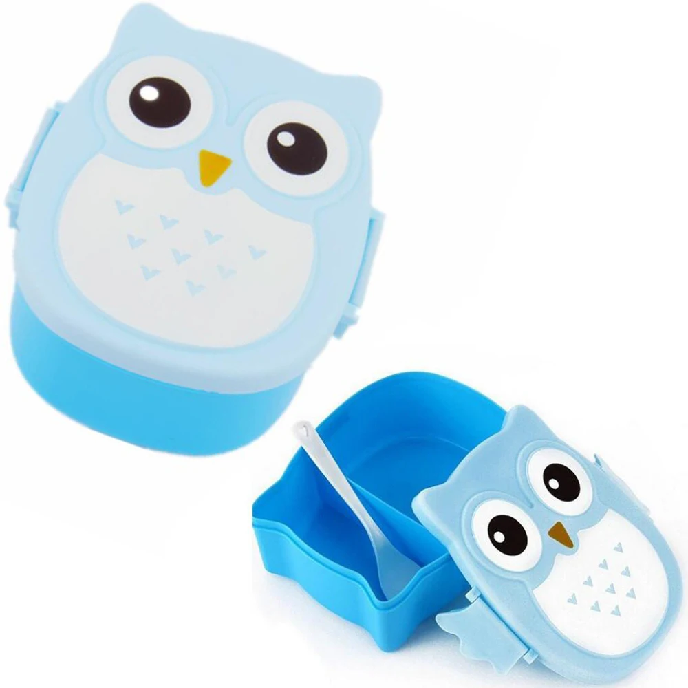 Сова Ланч бокс контейнер для хранения портативный детский Студенческая коробка