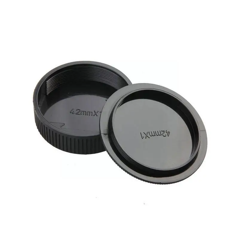 

42mm Plastic Front&rear Cap Cover For M42 Digital Camera Body And Lens Black 1× Rear Lens Cap + 1× Body Cap A6x0