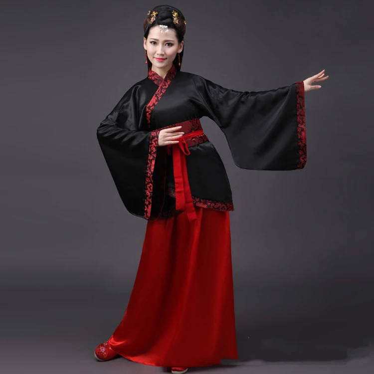 Woman Chinese Traditional Hanfu Tang Suit Robe Cosplay Costume Adult Performance Stage Dance Dress Cheongsam Outfit Clothing Set - Цвет: 5