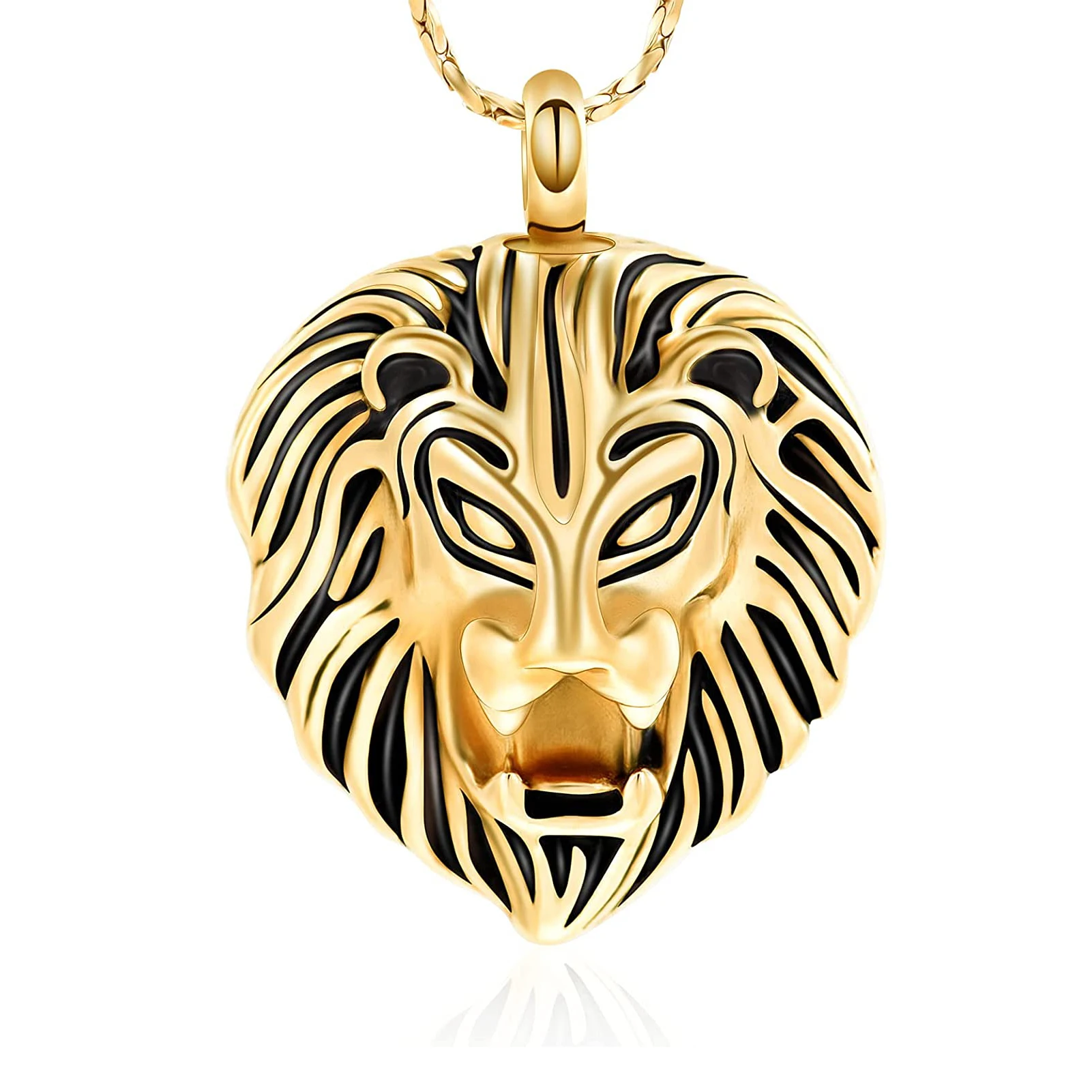 Ювелирные изделия для кремации пепла кубический пепел ожерелье урна лев