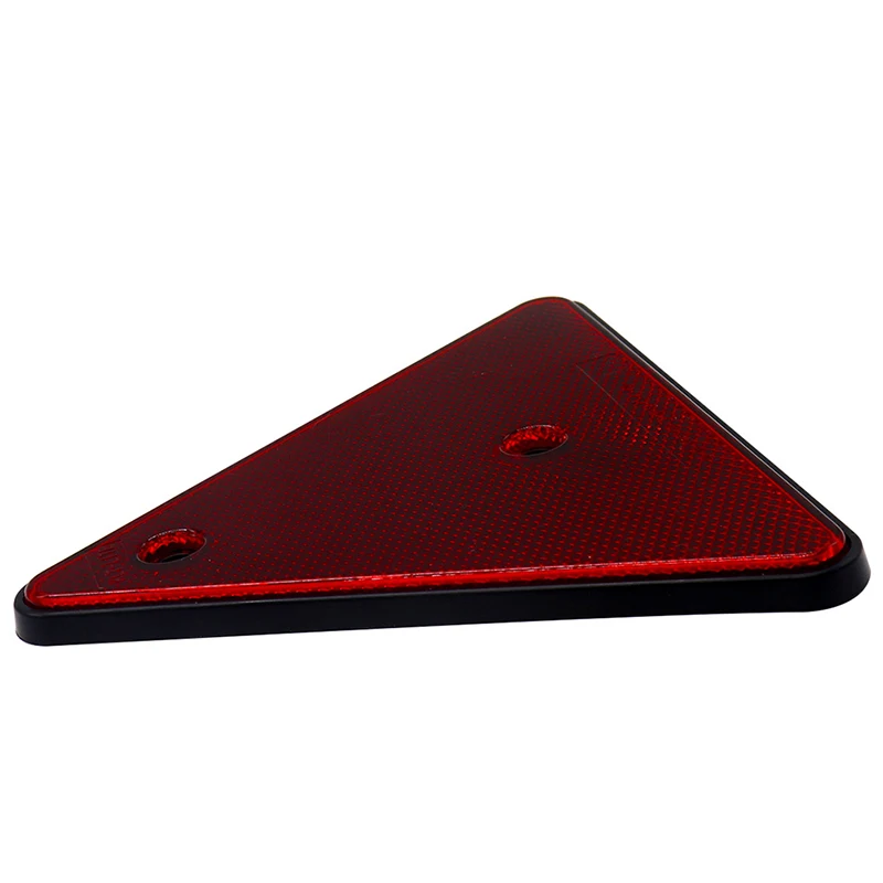 

2Pcs Red Rear Reflectors Triangle Reflective for Gate Posts Safety Reflectors