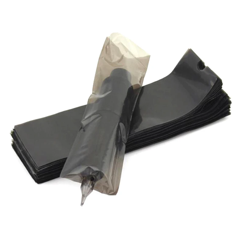 

200Pcs/Box Black Disposable Tattoo Bag Cover Sleeves For Tattoo Machine Pen