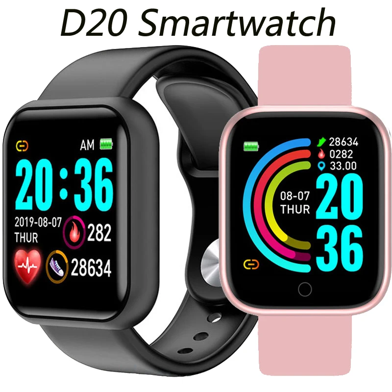 D20 Bluetooth Смарт часы мужские водонепроницаемые спортивные фитнес трекер умный