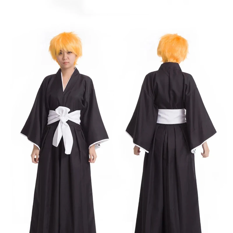 Аниме отбеливатель Kurosaki Ichigo Косплей халат плащ пальто костюм Хэллоуин подарок