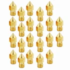 22 шт., металлические латунные сопла MK8 V6 MK10 0,4 мм
