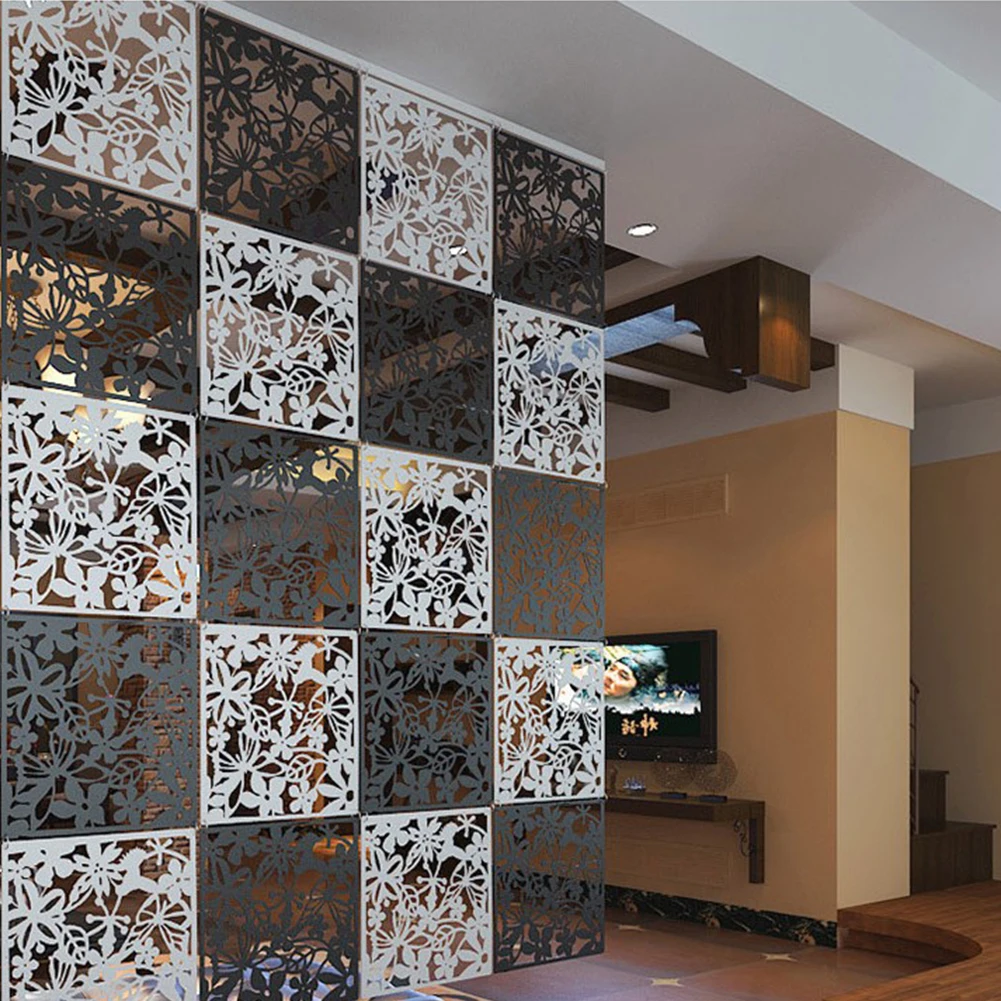 12 шт Бабочка с птицей и цветами висит Экран перегородка разделительная панель из