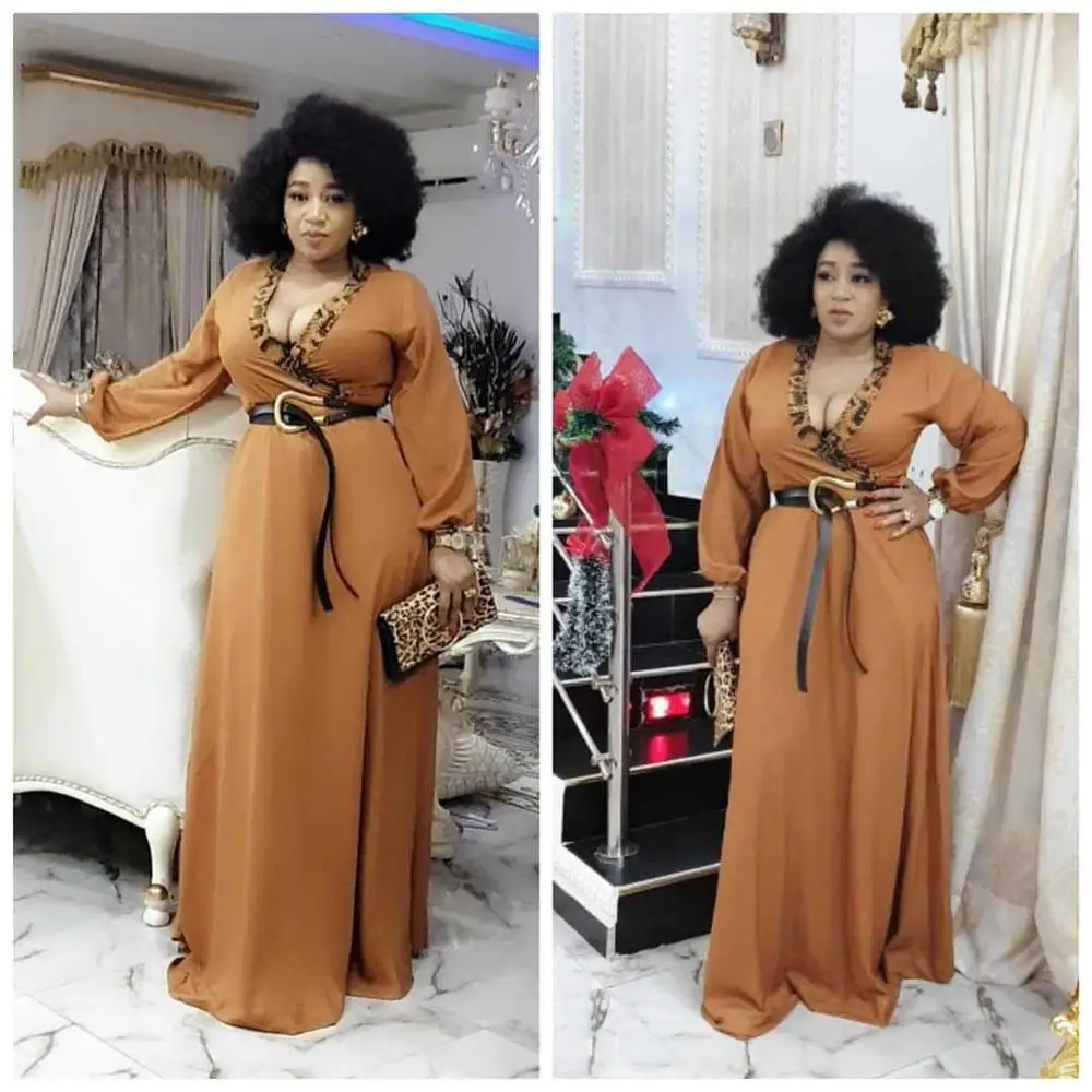 2020 сексуальное леопардовое платье с глубоким v образным вырезом женское длинным