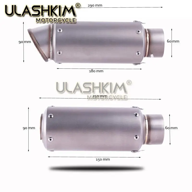 

Motorcycle Exhaust Full System Muffler Escape Link Middle Pipe Slip on For Kawasaki ZX10R ZX-10R 2011-2017