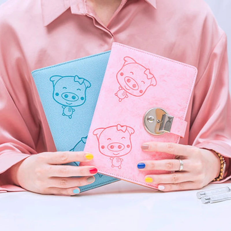 

Оригинальный мультфильм Единорог круглый замок блокнот Пароль Книга с замком канцелярские принадлежности Личный Дневник Журнал подарок B6