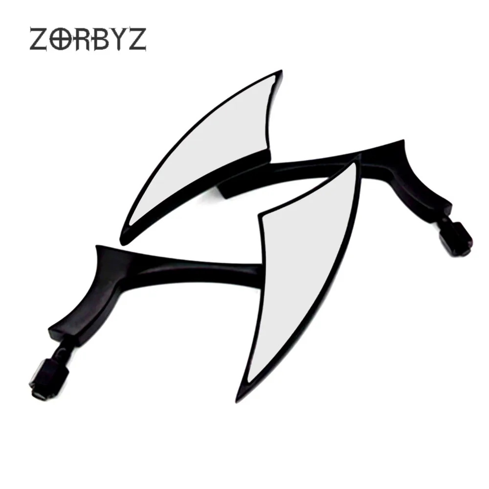 ZORBYZ Универсальный 1 пара черный алюминиевый конец треугольник заднего вида