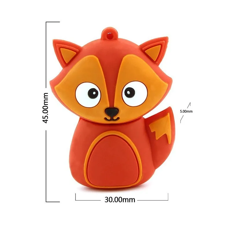 Usb флеш-накопитель Red Fox с мультяшным животным 4 ГБ 8 16 32 64 128 256 | Компьютеры и офис