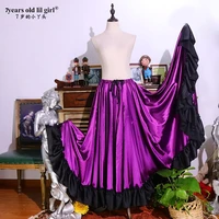 flamenco chiffon purple 720 degree full skirt fh13