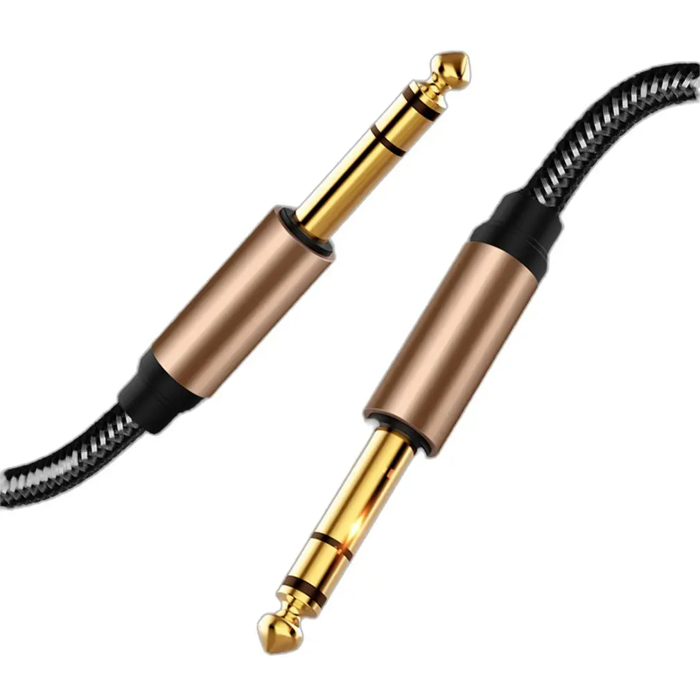 

6.5mm Audio Cable Nylon Braided for Guitar Piano Speaker Amplifier Mic 6.35 Male To Male AUX Cable 6.5 to 6.5 Audio Cable