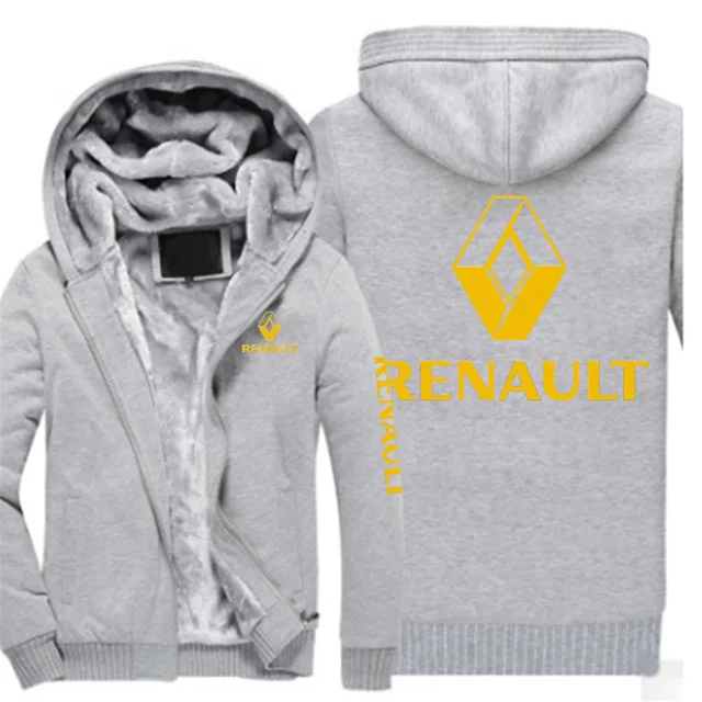

Winter Mitsubishi Motors RENAULT Custom Hoodies Men Print Jackets Thicken Hoodie Co gat Clothing Casual Sweatshirts For Man