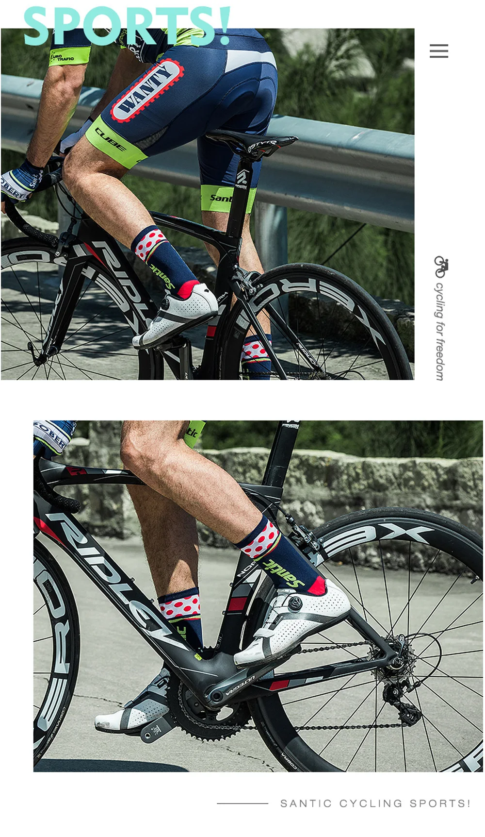 Santic профессиональные велосипедные носки износостойкий Высокое качество MTB горный велосипед носки нескользящие дышащие уличные спортивные носки