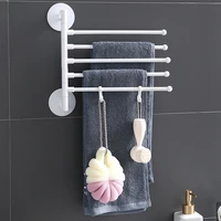punch free bathroom bath towel holder multi bar wall mounted rotating towel rack cabinet door back kitchen toolhanger shelf rack