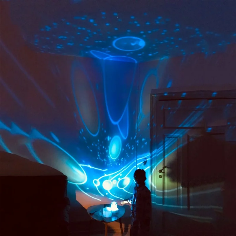 

Starry Sky Night Light Planet Magic Projector Earth Universe LED Night Lamp Colorful Rotate Flashing Star Kid Baby Festival Gift
