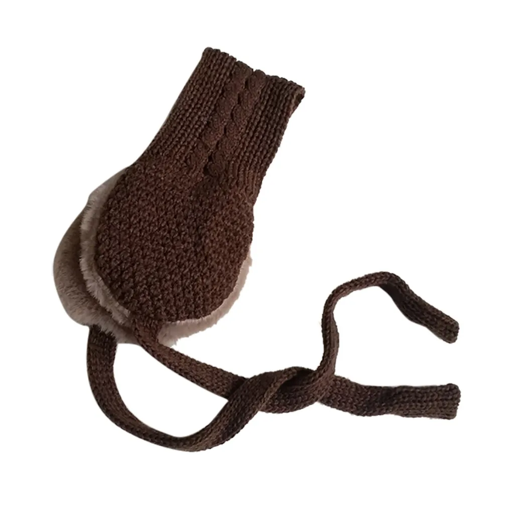 Детские 2 в 1 шарфики осенне-зимние теплые плюшевые наушники милые модные детские