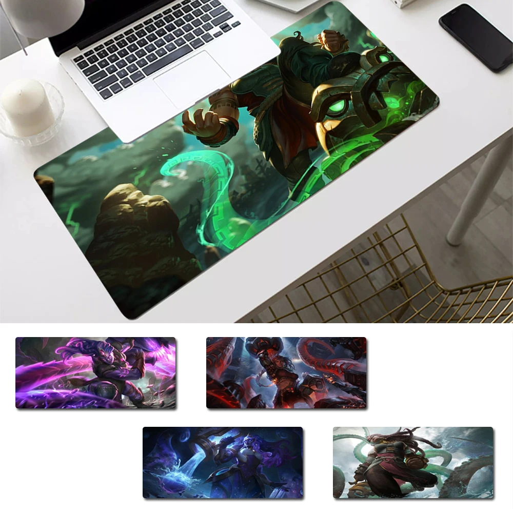 

Accessories League of Legends Illaoi Mouse Pad Gamer Keyboard Maus Pad Desk Mouse Mat Game Accessories For Overwatch