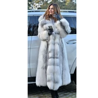 women faux fur coat winterf fashion warm x long plus size coats solid hooded loose open stitch clothing