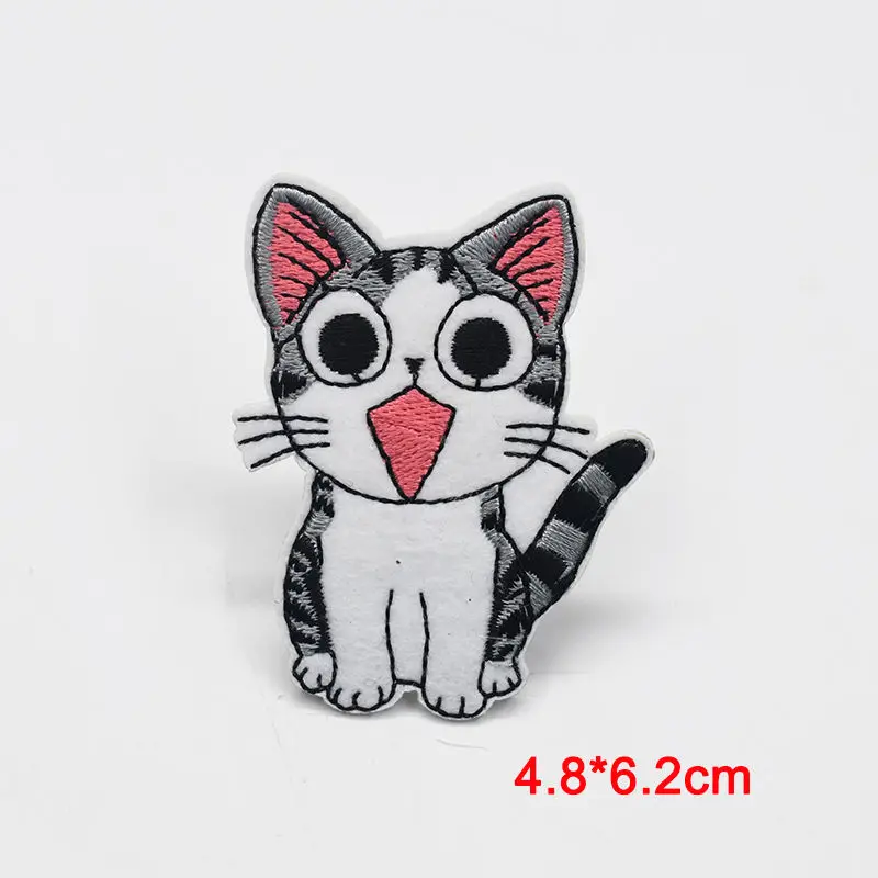 

Fabric Embroidered Cat Mouse Cartoon Patch Cap Clothes Stickers Bag Sew Iron On Applique DIY Apparel Sewing Clothing Accessories