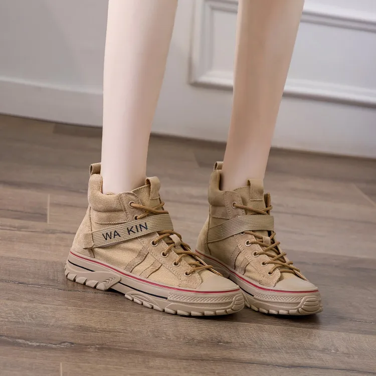 Женские ботинки 2019 повседневная обувь женские мартинсы на платформе в