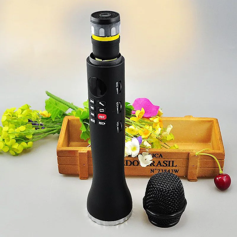 

L-598 Wireless Microphone Handheld Karaoke Bluetooth Speaker Led Display Sn Tf Card Singing Recorder Sing Anywhere Anytime