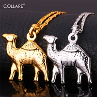 collare cute camel necklaces pendants goldsilver color wholesale animal necklace women men jewelry p136