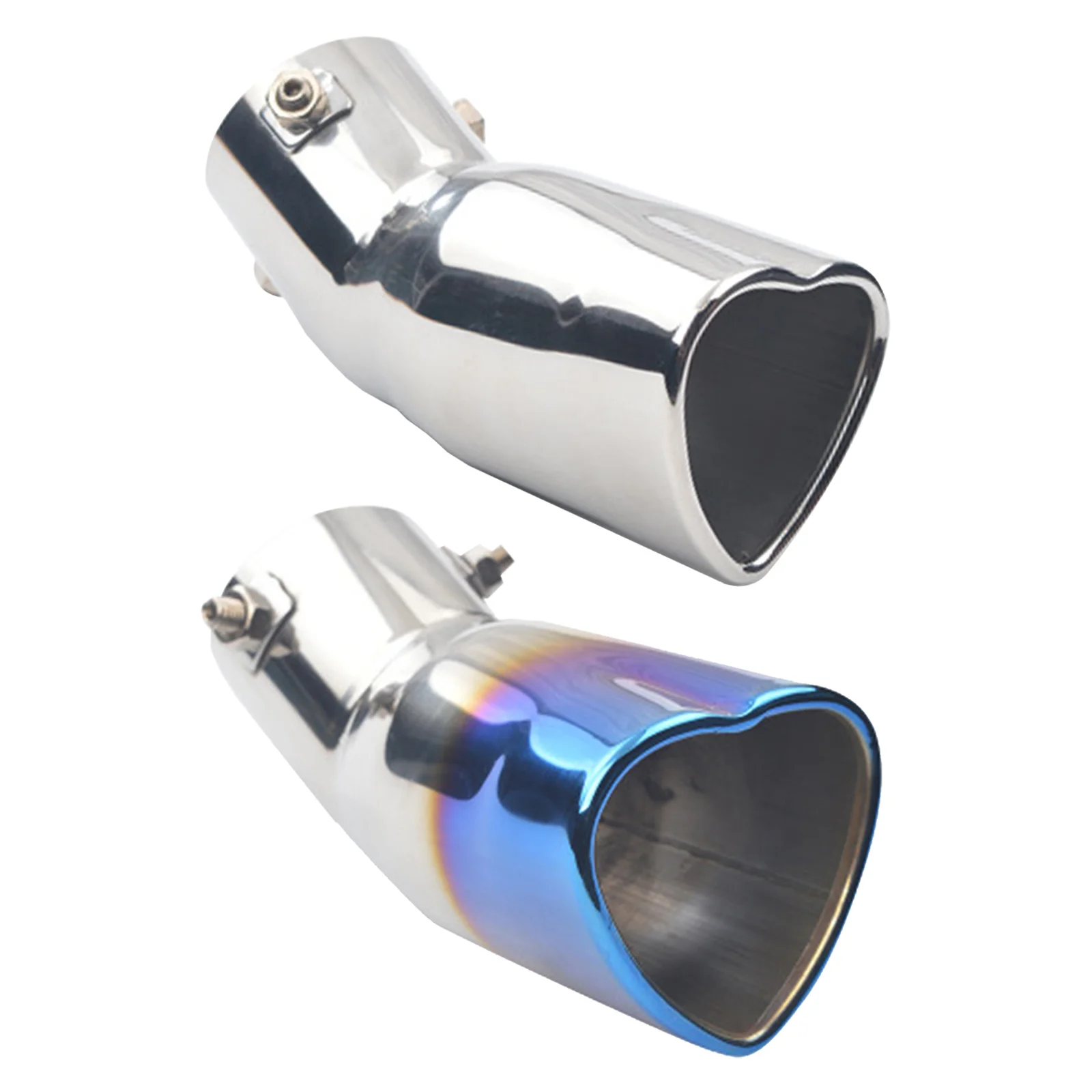 Наконечник универсального автомобильного глушителя в форме сердца труба из