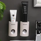 Автоматический Дозатор зубной пасты ECOCO, пылезащитный держатель для зубных щеток, настенный выдавливатель для зубной пасты для ванной