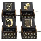 Быстрая доставка, новинка, деревянная ручная шкатулка ворса, атака на титанов, Скаутинг, легион, тренировочный корпус, музыкальная шкатулка, Рождественский подарок