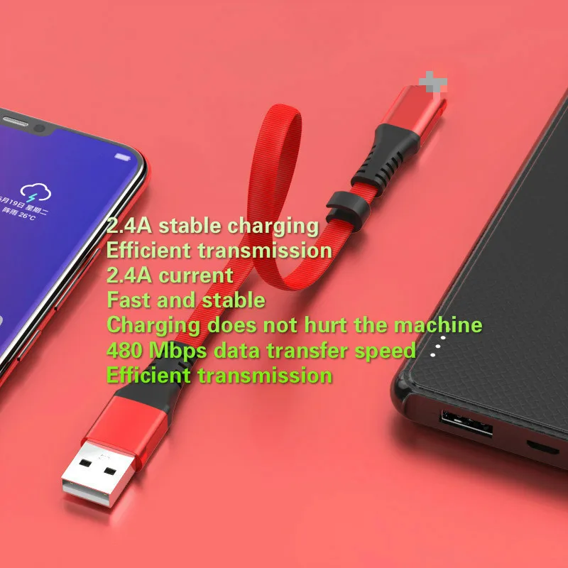USB кабель Type C для Samsung Huawei Xiaomi TPE зарядный прочный usb синхронизации данных 5В 2.4A 30
