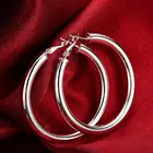 Женские круглые серьги-кольца из серебра 925 пробы, 505 см